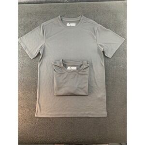 Lot of 2 Majestic Kids Evolution Tee Coolbase Black Short Sleeve T-Shirt YXL